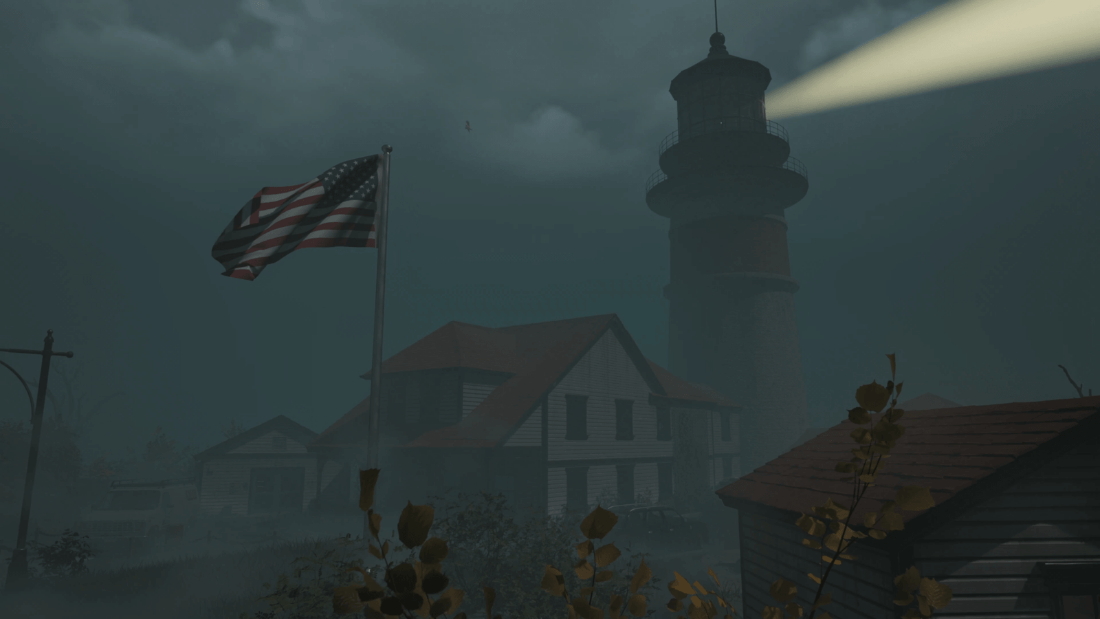 Lighthouse Survival map on a dark coastline